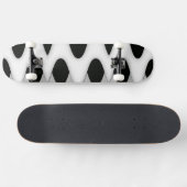 Schwarz-Weiß-Waves Skateboard (Horizontal)