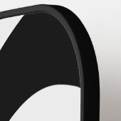 Schwarz-Weiß-Waves Wavy-Pickleball-Paddel Pickleball Schläger (Linke Seite)