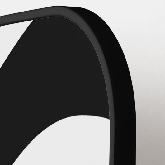 Schwarz-Weiß-Waves Wavy-Pickleball-Paddel Pickleball Schläger (Linke Seite)