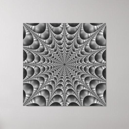 Schwarz-Weiß-Web Leinwanddruck (Vorderseite)