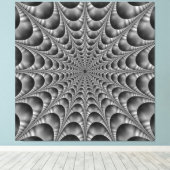 Schwarz-Weiß-Web Leinwanddruck (Insitu (Holzboden))