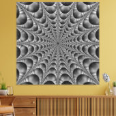 Schwarz-Weiß-Web Leinwanddruck (Insitu (Wohnzimmer))