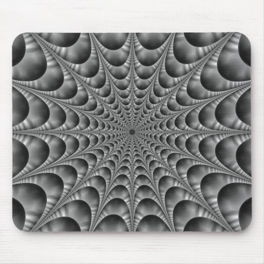 Schwarz-Weiß-Web Mousepad (Vorne)