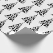 Schwarz-Weiß-Weihnachten Geschenkpapier (Ecke)