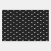 Schwarz-Weiß-Weihnachten Geschenkpapier Set (Vorderseite 3)