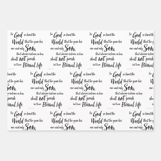 Schwarz-Weiß-Weihnachten Geschenkpapier Set (Vorderseite 2)