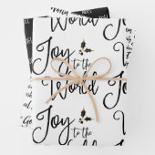 Schwarz-Weiß-Weihnachten Geschenkpapier Set (Beispiel)
