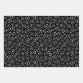 Schwarz-Weiß-Weihnachten Geschenkpapier Set (Vorderseite)
