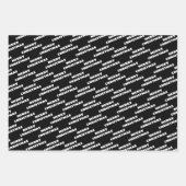 Schwarz| weiß| Weihnachten Geschenkpapier Set (Vorderseite 2)