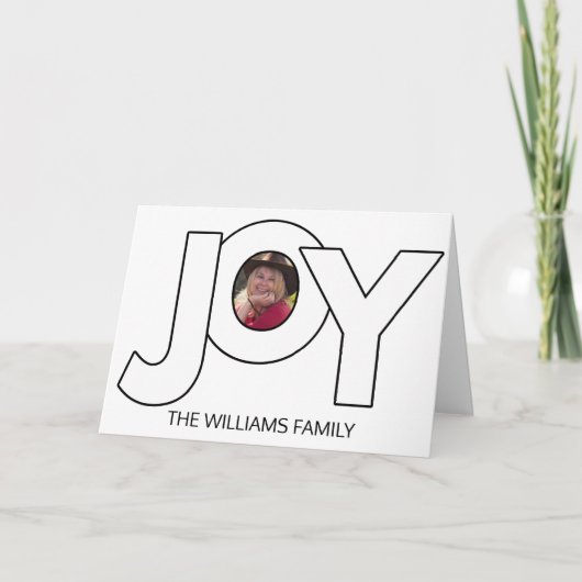 Schwarz-Weiß-Weihnachten Karte (Vorderseite)