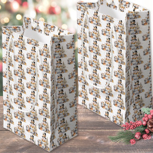 Schwarz Weiß Weihnachten Kleine Geschenktüte
