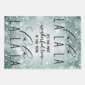 Schwarz, Weiß, Weihnachten, Schneeflocke, Urlaubsa Geschenkpapier Set (Vorderseite 3)