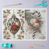 Schwarz-Weiß-Weihnachten Seidenpapier (Basteln)