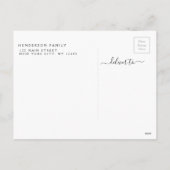 Schwarz-Weiß Weihnachten Weihnachts-Fotokarte (Rückseite)