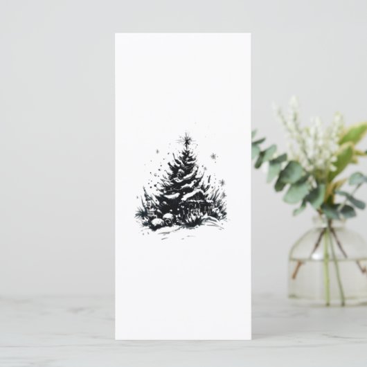 Schwarz-Weiß-Weihnachten zeichnend (Stehend Vorderseite)