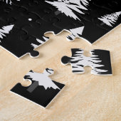 Schwarz-Weiß-Weihnachtsbaum Puzzle (Seite)