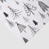 Schwarz-Weiß-Weihnachtsbaum Seidenpapier (Detail)