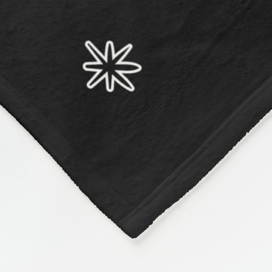 Schwarz-Weiß-Weihnachtsbaummuster Fleecedecke (Ecke)