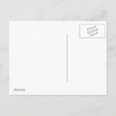 Schwarz-Weiß-Weihnachtsdesign Feiertagspostkarte (Rückseite)