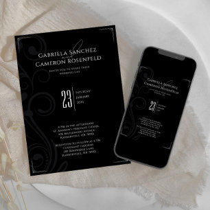 Schwarz-Weiß-Weihnachtsfeier 2.0 Einladung