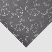 Schwarz-Weiß-Weihnachtsglocken Seidenpapier (Ausschnitt)