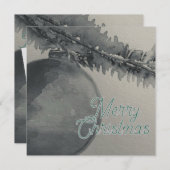 Schwarz & Weiß Weihnachtskarte Feiertagskarte (Vorne/Hinten)