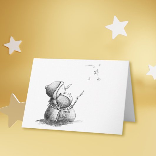 Schwarz-Weiß-Weihnachtskarte Feiertagskarte