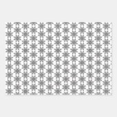 Schwarz-Weiß-Weihnachtswrapping Paper Sheets Geschenkpapier Set (Vorderseite)