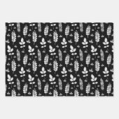 Schwarz-Weiß-Weiß-Briefmarke Geschenkpapier Set (Vorderseite 2)