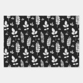 Schwarz-Weiß-Weiß-Briefmarke Geschenkpapier Set (Vorderseite)