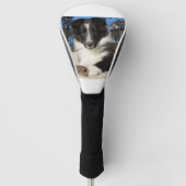 Schwarz-Weiß-Welpe Golf Headcover (Vorderseite)