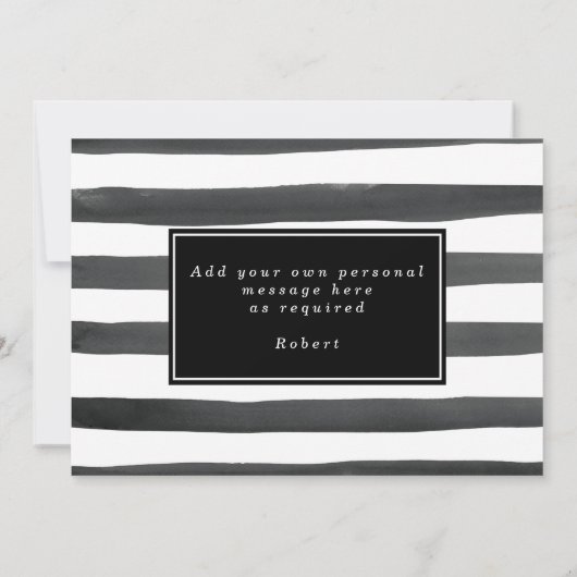 Schwarz-weiß werden Sie mein Trauzeuge-Vorschlagsk Dankeskarte (Rückseite)