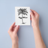 Schwarz-Weiß-West-Florida- und Palmdesign Flyer (Gruppe)