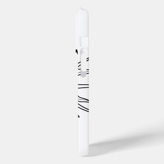 Schwarz-Weiß-Whimsical Sun-Himmelsastrologie Case-Mate iPhone Hülle (Rückseite / Links)