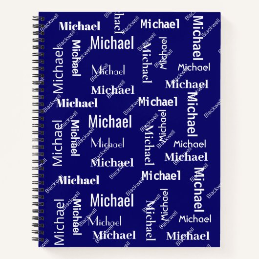 Schwarz-Weiß-Wiederholungsklasse für Vor- und Nach Notizblock (Vorderseite)