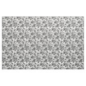 Schwarz-Weiß-Wildblume Stoff (Fat Quarter (45,7 x 55,9 cm))