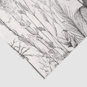 Schwarz-Weiß-Wildblumen3 für Dekoupage oder Gesche Seidenpapier (Detail)