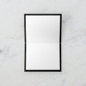 Schwarz-Weiß-Wildblumen Zeichnend Blume Karte (Innenseite)