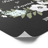 Schwarz-Weiß-Willkommens-Poster drucken Poster (Ecke)