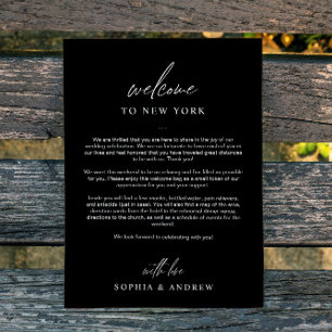 Schwarz & Weiß Willkommenstour Danke Karte