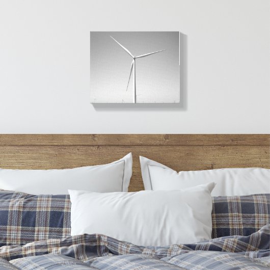 Schwarz-Weiß-Windkraftanlage in Oklahoma 8x10 Leinwanddruck (Insitu (Schlafzimmer))