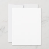 Schwarz-Weiß-Winter-Schneeflocke Danke Karte (Rückseite)
