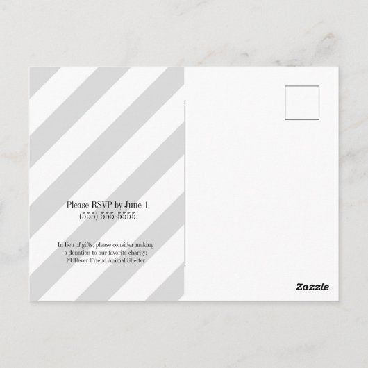 Schwarz & Weiß wir verlängern uns noch immer. Postkarte (Rückseite)