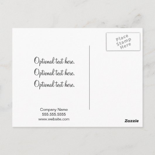 Schwarz-Weiß-Wirbel: Business Postcard Templa Postkarte (Rückseite)