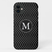 Schwarz-Weiß-Wirbel Case-Mate iPhone Hülle (Rückseite)