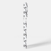 Schwarz-Weiß-Wirbel Case-Mate iPhone Hülle (Rückseite / Rechts)