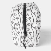 Schwarz-Weiß-Wirbel personalisiert Waschbeutel (Rechts)