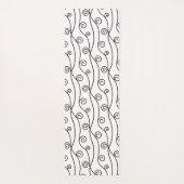 Schwarz-Weiß-Wirbel Yogamatte (Rückseite)