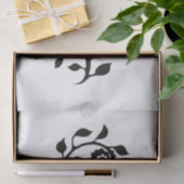 Schwarz-Weiß Wirble Blumendekoration Einfach und e Seidenpapier (Geschenk)