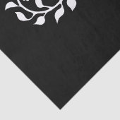 Schwarz-Weiß Wirble Blumendekoration Einfach und e Seidenpapier (Detail)